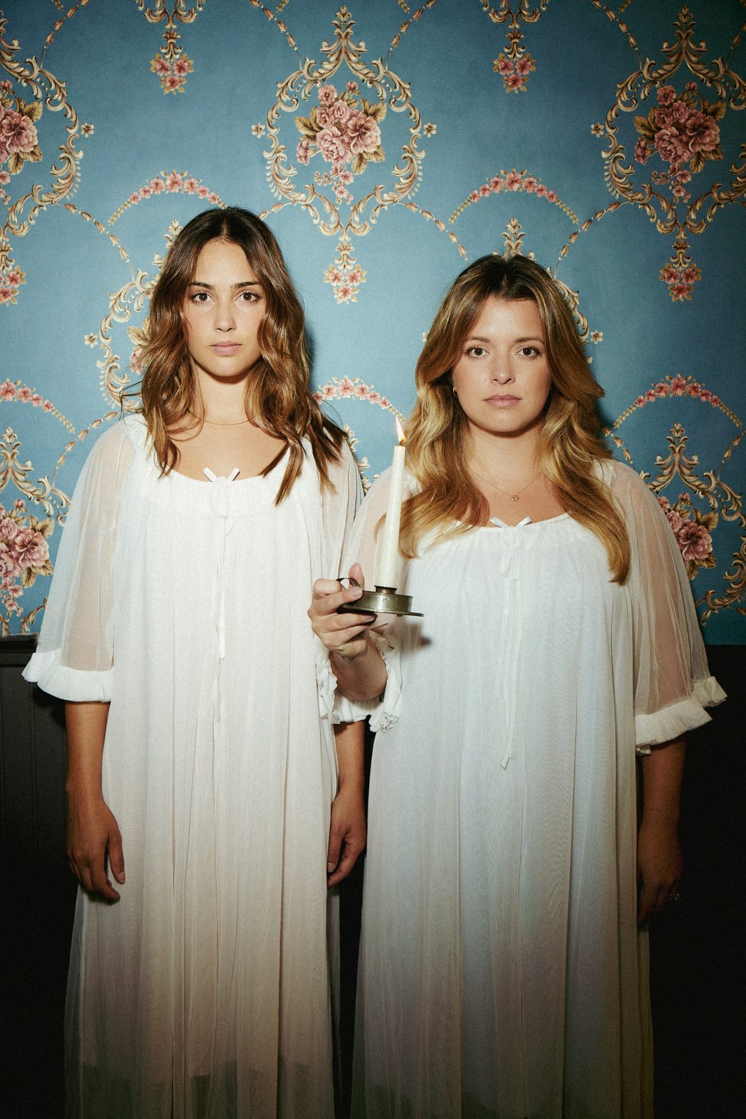 Two Girls One Ghost, portrait by candlelight